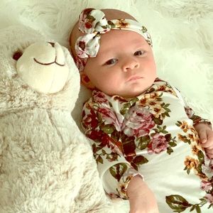 Newborn Onsie that ties at the bottom